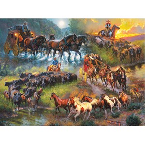 SunsOut (52948) - Mark Keathley: "Wagon Trails" - 1000 Teile Puzzle
