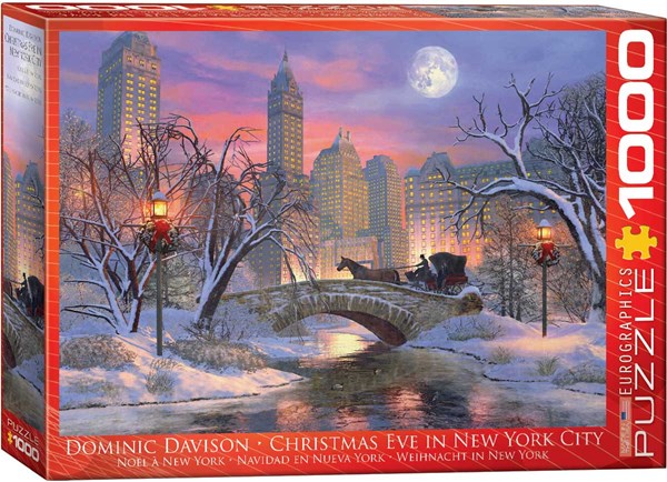 Eurographics (6000-0915) - Dominic Davison: "Weihnachtsabend in New York" - 1000 Teile Puzzle