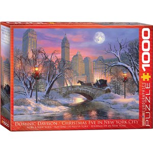 Eurographics (6000-0915) - Dominic Davison: "Weihnachtsabend in New York" - 1000 Teile Puzzle