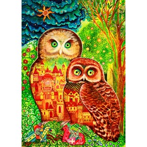 Bluebird Puzzle (70414) - Oxana Zaika: "Owls" - 1000 Teile Puzzle