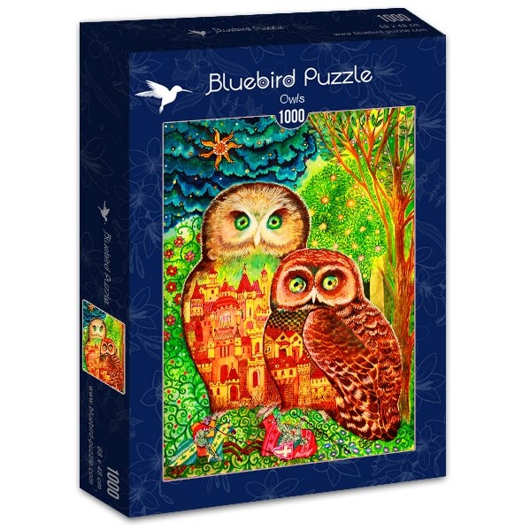 Bluebird Puzzle (70414) - Oxana Zaika: "Owls" - 1000 Teile Puzzle