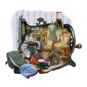 SunsOut (95072) - Russell Cobane: "Sewing Memories" - 1000 Teile Puzzle