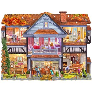 SunsOut (96058) - Steve Crisp: "Autumn Country House" - 1000 Teile Puzzle