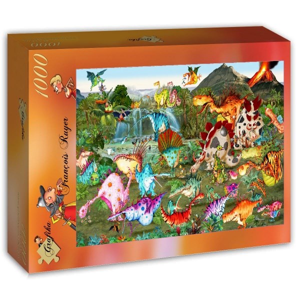 Grafika (t-00942) - François Ruyer: "Prehistory" - 1000 Teile Puzzle