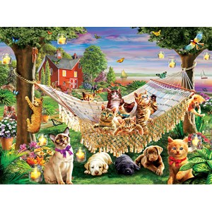 SunsOut (51830) - "Kittens Puppies and Butterflies" - 500 Teile Puzzle