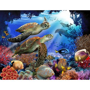 SunsOut (28804) - Tom Wood: "Underwater Fantasy" - 500 Teile Puzzle