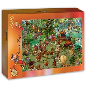 Grafika (t-00938) - François Ruyer: "Tribal Safari" - 1000 Teile Puzzle