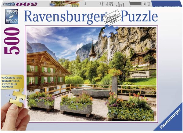 Ravensburger (13712) - "Lauterbrunnen" - 500 Teile Puzzle