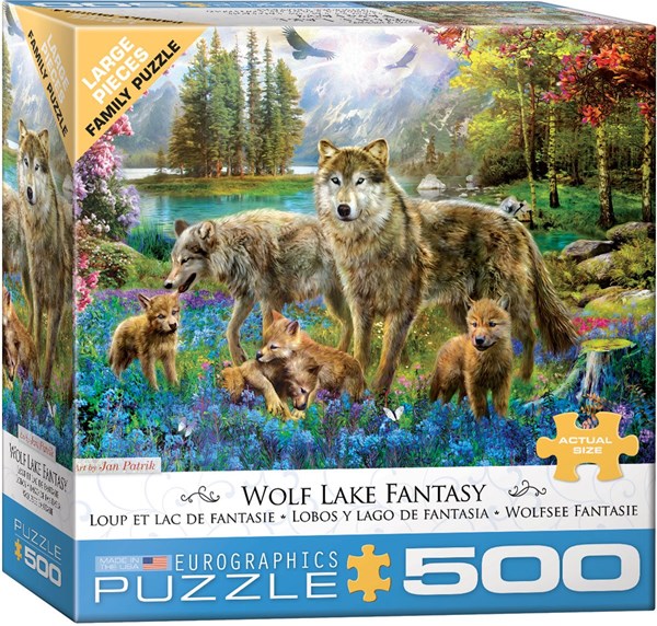 Eurographics (6500-5360) - "Wolf Lake Fantasy" - 500 Teile Puzzle