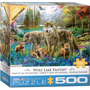 Eurographics (6500-5360) - "Wolf Lake Fantasy" - 500 Teile Puzzle