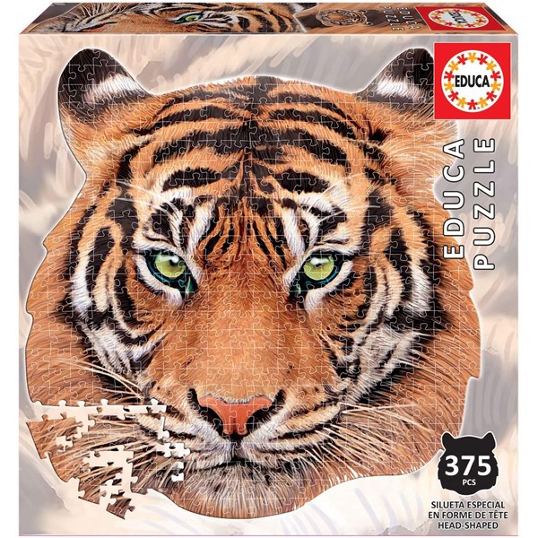 Educa (18475) - "Tiger-Kopf" - 375 Teile Puzzle