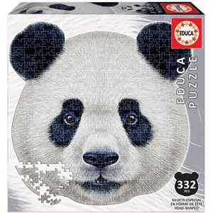 Educa (18476) - "Panda-Kopf" - 353 Teile Puzzle
