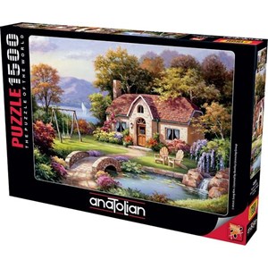 Anatolian (4559) - Sung Kim: "Stone Bridge Cottage" - 1500 Teile Puzzle
