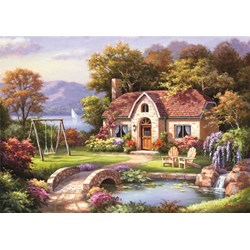 Anatolian (4559) - Sung Kim: "Stone Bridge Cottage" - 1500 Teile Puzzle