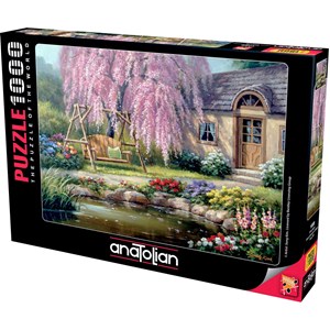 Anatolian (1089) - Sung Kim: "Cherry Blossom Cottage" - 1000 Teile Puzzle