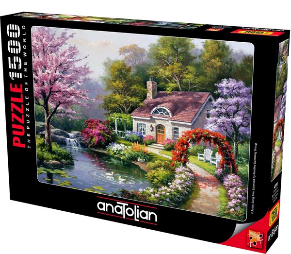 Anatolian (4556) - Sung Kim: "Spring Cottage In Full Bloom" - 1500 Teile Puzzle