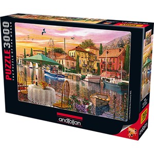 Anatolian (4905) - Dominic Davison: "Sonnenuntergang am Hafen" - 3000 Teile Puzzle