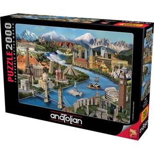Anatolian (3941) - Daniela Pirola: "Popular Landmarks" - 2000 Teile Puzzle