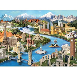 Anatolian (3941) - Daniela Pirola: "Popular Landmarks" - 2000 Teile Puzzle