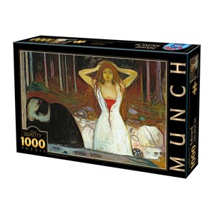 D-Toys (75109) - Edvard Munch: "Ashes" - 1000 Teile Puzzle