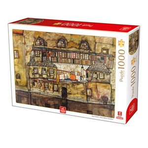 Deico (76748) - Egon Schiele: "House Wall on the River" - 1000 Teile Puzzle