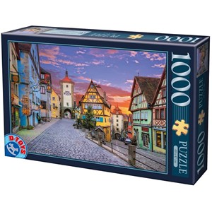 D-Toys (74737) - "Rothenburg, Germany" - 1000 Teile Puzzle