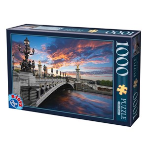 D-Toys (74744) - "Pont Alexandre III, Paris, Frankreich" - 1000 Teile Puzzle