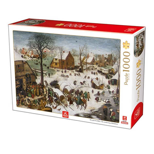 Deico (76649) - Pieter Brueghel the Elder: "The numbering at Bethlehem" - 1000 Teile Puzzle