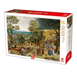 Deico (76663) - Pieter Brueghel the Younger: "Christ Carrying the Cross" - 1000 Teile Puzzle