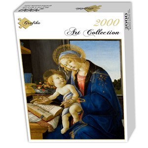 Grafika (01284) - Sandro Botticelli: "The Madonna of the Book, 1480" - 2000 Teile Puzzle