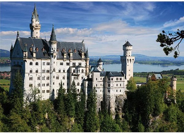 D-Toys (75307) - "Deutschland, Schloss Neuschwanstein" - 500 Teile Puzzle