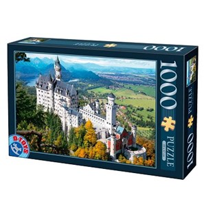 D-Toys (70654) - "Deutschland, Schloss Neuschwanstein" - 1000 Teile Puzzle