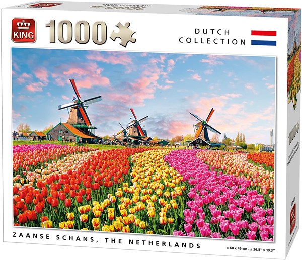 King International (05722) - "Zaanse Schans, The Nederlands" - 1000 Teile Puzzle