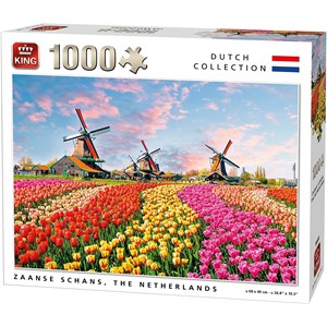 King International (05722) - "Zaanse Schans, The Nederlands" - 1000 Teile Puzzle