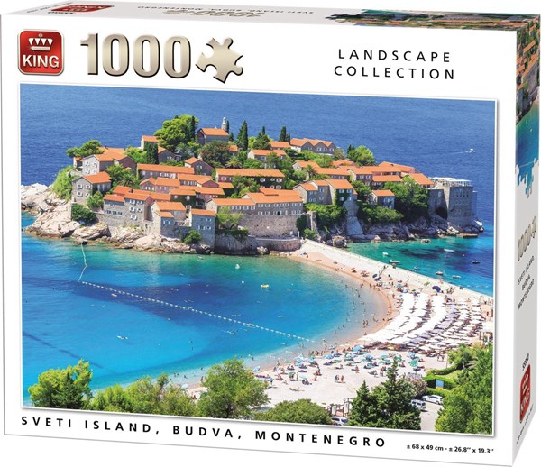 King International (55950) - "Sveti Island, Budva, Montenegro" - 1000 Teile Puzzle