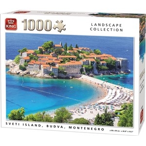 King International (55950) - "Sveti Island, Budva, Montenegro" - 1000 Teile Puzzle