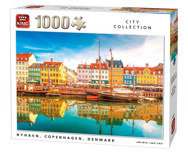 King International (05704) - "Nyhavn, Kopenhagen, Dänemark" - 1000 Teile Puzzle
