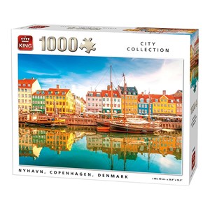 King International (05704) - "Nyhavn, Kopenhagen, Dänemark" - 1000 Teile Puzzle