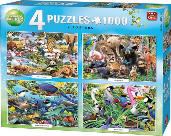 King International (55930) - "Animal World" - 1000 Teile Puzzle