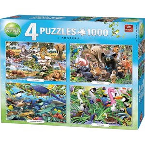 King International (55930) - "Animal World" - 1000 Teile Puzzle