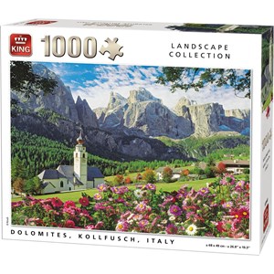 King International (55940) - "Dolomites, Kollfusch, Italy" - 1000 Teile Puzzle