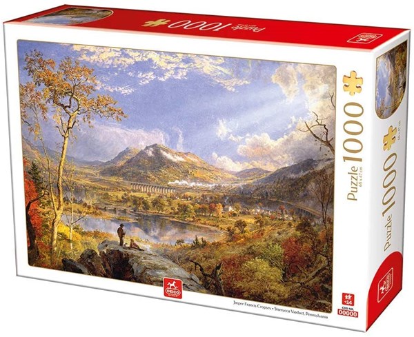 Deico (76694) - Francis Cropsey: "Starrucca Viaduct Pennsylvania" - 1000 Teile Puzzle