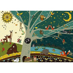Deico (76403) - "Day and Night" - 1000 Teile Puzzle