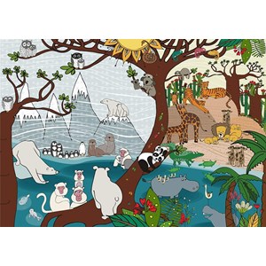 Deico (76410) - "Summer and Winter" - 1000 Teile Puzzle