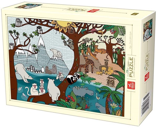 Deico (76410) - "Summer and Winter" - 1000 Teile Puzzle