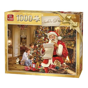 King International (05767) - "Christmas Santa List" - 1000 Teile Puzzle