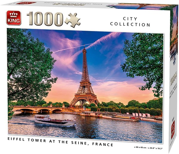 King International (55851) - "Eiffel Tower at The Seine" - 1000 Teile Puzzle