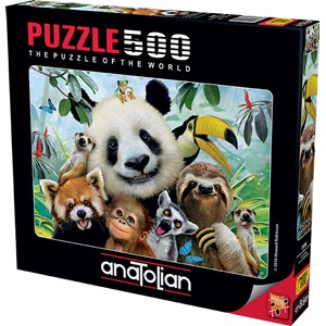 Anatolian (3596) - "Zoo Selfie" - 500 Teile Puzzle