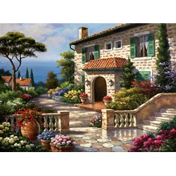 Anatolian (1076) - Sung Kim: "Villa Delle Fontana" - 1000 Teile Puzzle