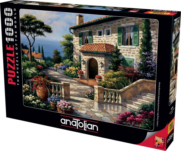 Anatolian (1076) - Sung Kim: "Villa Delle Fontana" - 1000 Teile Puzzle
